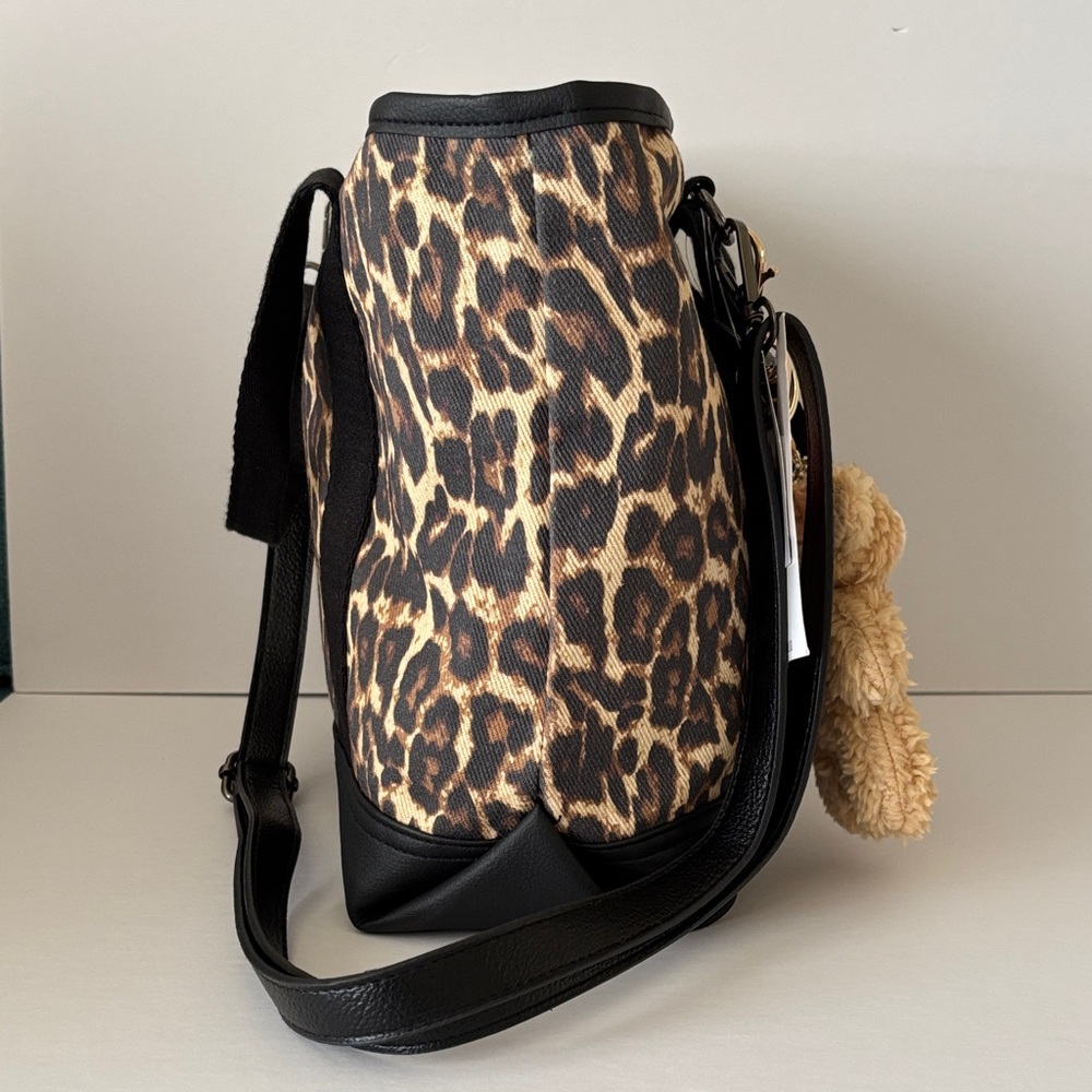 ☀️Luv Betsey by Betsey Johnson LBADIE Leopard Print Tote Crossbody Bag - Picture 7 of 15